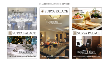 Surya Palace Hotel Outdoor poster Design