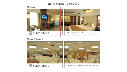 Surya Palace Hotel Outdoor poster Design